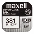 Varta Maxell SR1120SW V381 SR1120 SR55 1.55V alkáli elem
