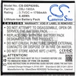 Doro Liberto 820 series DBJ-1900A 3.7V 1750mAh 6.48Wh mobiltelefon akkumulátor utángyártott