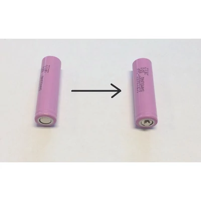 Li-ion 18650 hézagoló mágnes (flat top - button top adapter)