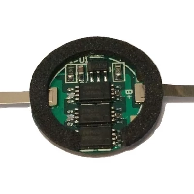 Li-ion 18500 18650 1S PCB protection / védelmi elektronika szett ipari cella akku/akkumulátorhoz