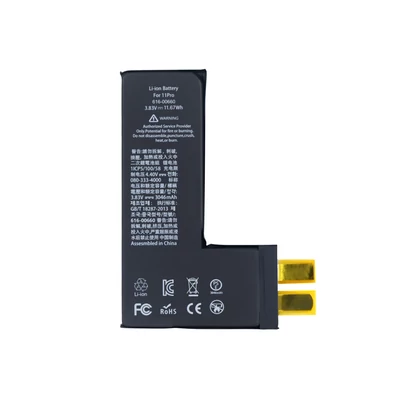 Apple iPhone 11 Pro 616-00630 616-00659 616-00660 HRG-H112 3.83V 3046mAh gyári minőségű utángyártott akkumulátor vezérlés nélkül