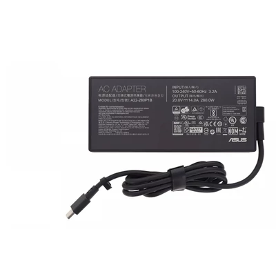 ASUS ADP-280EB B F series 0A001-00802600 ADP-280EB F szögletes (Proprietary tip) Asus ROG Strix G18 G815LR TUF Gaming F16 FX608JPR 20V 14A 280W fekete notebook/laptop hálózati töltő/adapter gyári