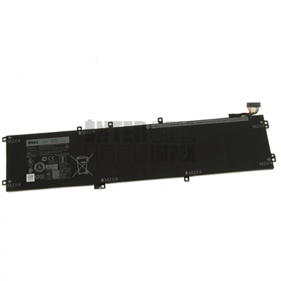 Dell XPS 15 7590 9560 9570 Precision 15 5520 5530 series 6GTPY 5XJ28 GPM03 11.4V 8083mAh 97.20Wh 6 cella fekete notebook/laptop akku/akkumulátor gyári
