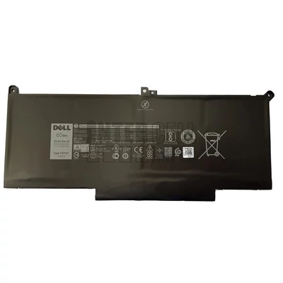 Dell Latitude 12 7000 7280 7290 13 7380 7390 14 7480 7490 E7480 E7280 series F3YGT MYJ96 KG7VF DM3WC 2X39G 7.6V 7894mAh 60Wh 4 cella fekete notebook/laptop akku/akkumulátor gyári