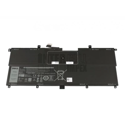 DELL HMPFH NNF1C series XPS 13 9365 2-in-2 7.4V 5900mAh 46Wh 4 cella fekete notebook/laptop akku/akkumulátor gyári
