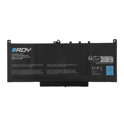 Dell Latitude E7270 E7470 series J60J5 242WD MC34Y 451-BBSY 7.6V 5400mAh 41Wh 4 cella fekete notebook/laptop akku/akkumulátor utángyártott