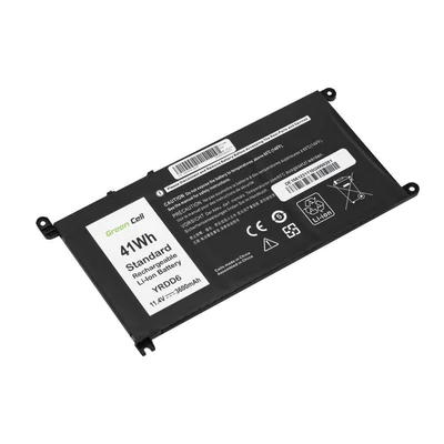 DELL YRDD6 1VX1H WJPC4 Inspiron 14 15 3780 3781 3793 3493 3581 3593 5480 5481 5482 5485 5584 5488 5593 5590 5493 5491 Latitude 3310 Vostro 3400 3580 3583 3590 5481 5581 5590 5490 11.4V 3600mAh 3 cella fekete notebook/laptop akku/akkumulátor