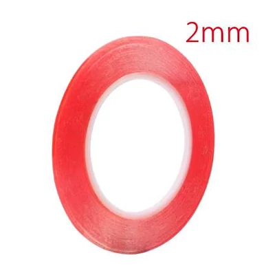 Univerzális 0.2mm vastag 2mm széles kétoldalú akril ragasztócsík 25m