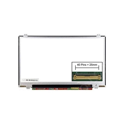 LG 14" LCD monitor LED panel LP140WH2(TL)(E2) series WXGA 1366x768 LED matt eDP 40 pin kijelző felfogató fülekkel