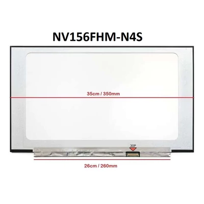 InnoLux 15.6" LCD monitor IPS panel NV156FHM-N4S NT156FHM-N43 V8.0 5D10W73207 N156HCE-EN1 N156HCA-EAC NV156FHM-N69 LP156WFH-SPP1 260mm PCB slim 1920x1080 FULL HD eDP 30 pin matt 350mm kijelző
