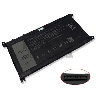 DELL Vostro 5471 11.4V 3500mAh 42Wh 3 cella fekete notebook/laptop akku/akkumulátor gyári