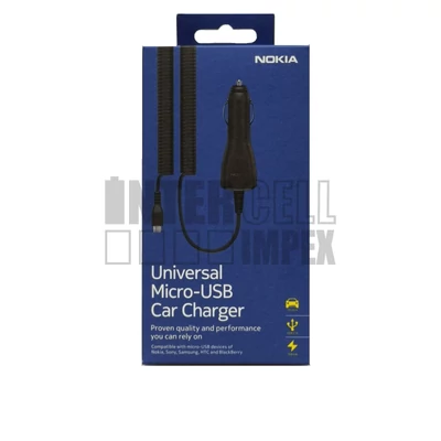 Nokia DC-15 microUSB 5V 750mAh autós/szivargyújtó adapter/töltő eredeti/gyári