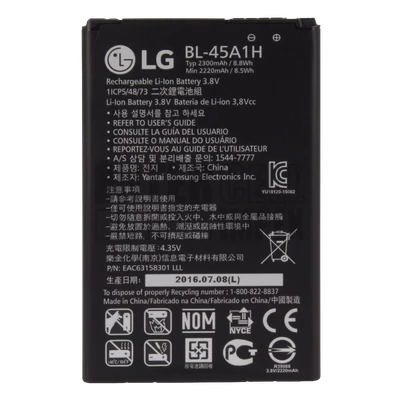 LG BL-45A1H K10 K425 K428 MS428 F670 series Li-Ion 3.8V 2300mAh gyári akku/akkumulátor