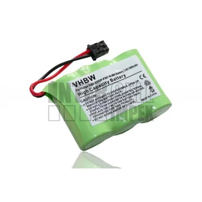 Philips Xalio 6200 Panasonic KX-T3710 series P-P301 3.6V 600mAh Ni-Mh vezetéknélküli telefon utángyártott akku/akkumulátor