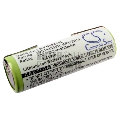 Philips HS8420 series 3.7V 650mAh 2.40Wh Li-ion borotva akku/akkumulátor