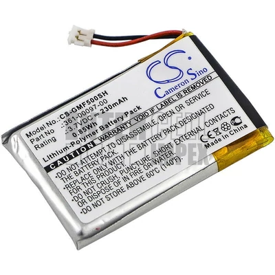 Garmin Fenix 5 5S 5X Approach S60 S62 Forerunner 935 series 361-00097-00 3.7V 230mAh 0.85Wh Li-Polymer okosóra/sportóra akku/akkumulátor utángyártott