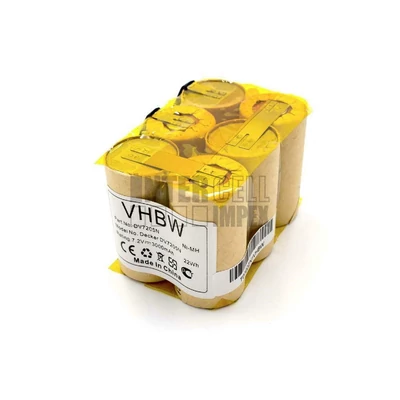 Black &amp; Decker DV7205 DV7205N series 7.2V 3000mAh 21.6Wh Ni-Mh utángyártott porszívó akku/akkumulátor