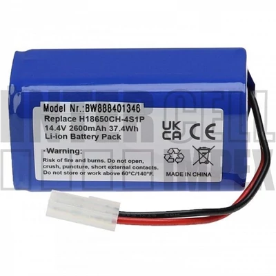 Xiaomi H18650CH-4S1P Mi Robot Vacuum-Mop Essential - Mijia G1 14.4V 2600mAh 37.40Wh Li-ion porszívó akkumulátor utángyártott