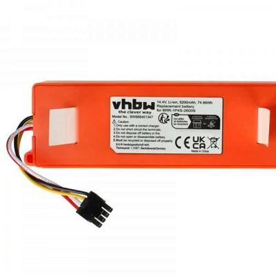 Xiaomi Roborock Mijia Sweep One S50 S55 S51 S6 Max Pure S50 S60 S65 T65 T70 series BRR-1P4S-2600S 14.4V 5200mAh 74.88Wh Li-ion robotporszívó akku/akkumulátor