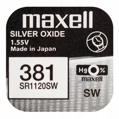 Varta Maxell SR1120SW V381 SR1120 SR55 1.55V alkáli elem
