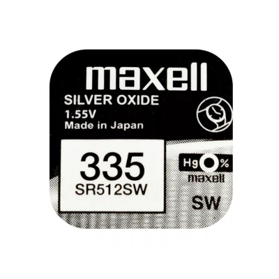 Varta Maxell SR512SW V335 SR512 1.55V alkáli elem
