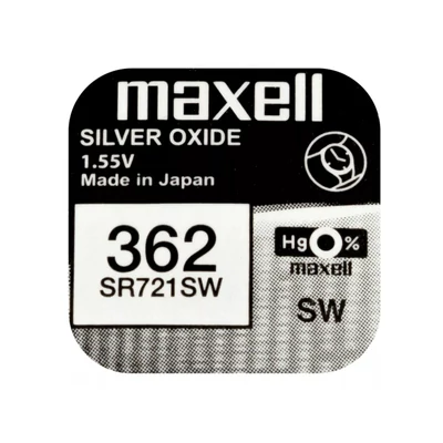 Varta Maxell SR721SW SR721 V362 362 1.55V alkáli elem