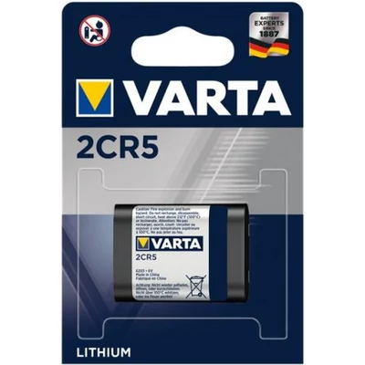 Varta 2CR5 EL2CR5 KL2CR5 EL2CR5BP RL2CR5 DL245 DL345 2CR5M 5032LC 245 6V 1400mAh lithium elem