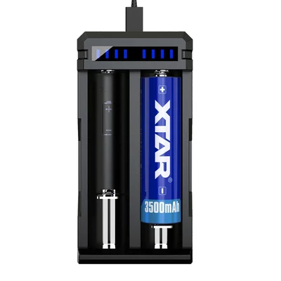 Xtar 18650 20700 21700 SC2 USB Lithium-Ion Li-Ion akkumulátor/cella 2A gyorstöltő töltő/adapter