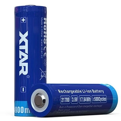 Xtar 21700 3.6V 3.7V 4900mAh védett / protected PCB Li-ion ipari cella akku/akkumulátor