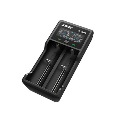 Xtar kétcsatornás 18650 20700 21700 VC2SL USB Lithium-Ion Li-Ion/Ni-MH/Ni-CD akkumulátor/cella töltő/adapter