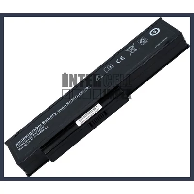 Fujitsu S26393-E048--V613-03-0937 4400 mAh 6 cella fekete notebook/laptop akku/akkumulátor utángyártott