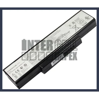 ASUS N71JV Series 4400 mAh 6 cella fekete notebook/laptop akku/akkumulátor utángyártott