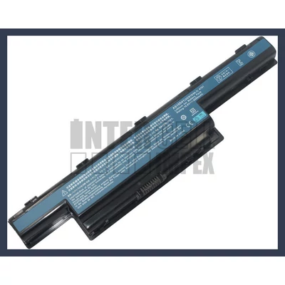 Acer TravelMate 8572T 6600 mAh 9 cella fekete notebook/laptop akku/akkumulátor utángyártott