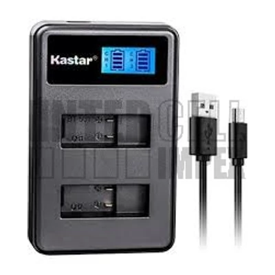 GoPro AHDBT-501 series GoPro HD Hero 5 akku/akkumulátor USB kétágyas LCD kijelzős adapter/töltő utángyártott