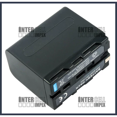 Sony NP-F970 7.2V 6000mAh utángyártott Lithium-Ion kamera/fényképezőgép akku/akkumulátor 