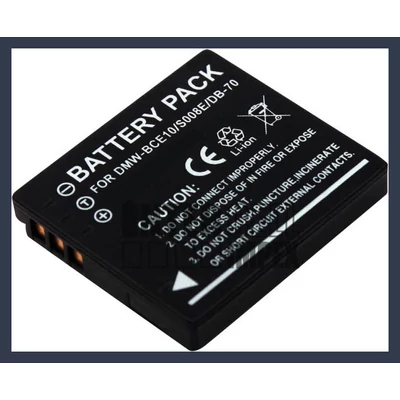 Panasonic Lumix DMC-FX30GK 3.7V 1000mAh utángyártott Lithium-Ion kamera/fényképezőgép akku/akkumulátor