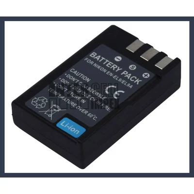 Nikon EN-EL9a 7.4V 1000mAh utángyártott Lithium-Ion kamera/fényképezőgép akku/akkumulátor
