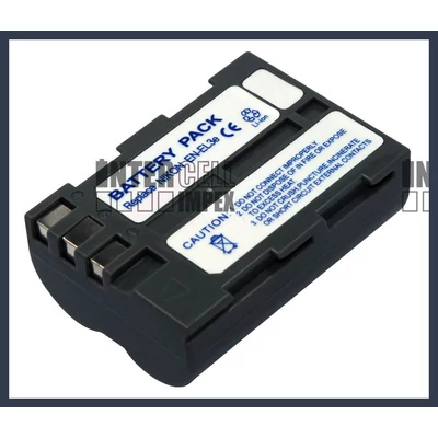 Nikon EN-EL3e 7.4V 1600mAh utángyártott Lithium-Ion kamera/fényképezőgép akku/akkumulátor