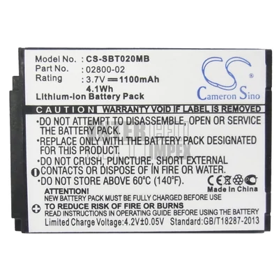 Summer Infant Baby Touch 02000 02004 Best View 28030 28034 28035 SecureSight 02040 02044 Slim&amp;Secure 02800 02804 02805 Universal Extra Battery series 02800-02 JNS150-BB42704544 3.7V 1100mAh 4.07Wh Li-ion bébiőr akkumulátor utángyártott