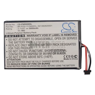Pandigital Novel 9 Supernova DLX 8 R90L200 series 541382820001 BP-PO2-11/3400CL 3.7V 3000mAh 11.1Wh Li-Polymer E-book reader/könyvolvasó akkumulátor utángyártott