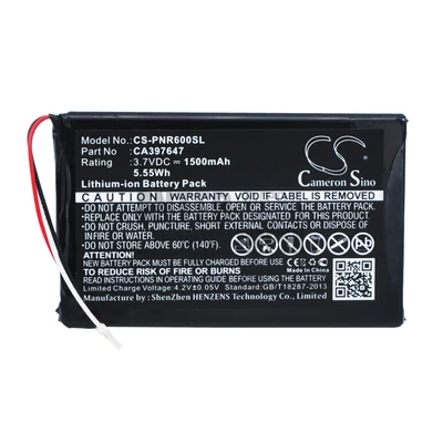 Pandigital Novel 6 PRD06E20WWH8 series CA397647 3.7V 1500mAh 5.55Wh Li-Polymer E-book reader/könyvolvasó akkumulátor utángyártott