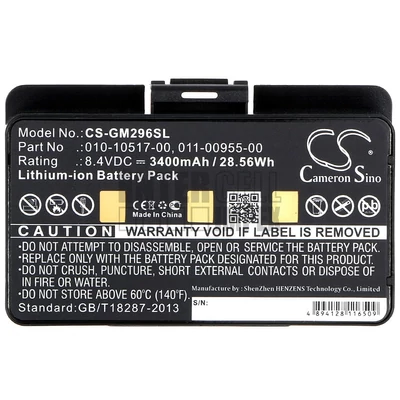 Garmin 010-00543-00 100054300 3580100054300 EGM478 GPSMAP 276 276c 296 376 376C 378 396 478 495 496 GPSMAP478 series 010-10517-00 010-10517-01 011-00955-00 8.4V Li-ion 3400mAh / 28.56Wh GPS akkumulátor utángyártott
