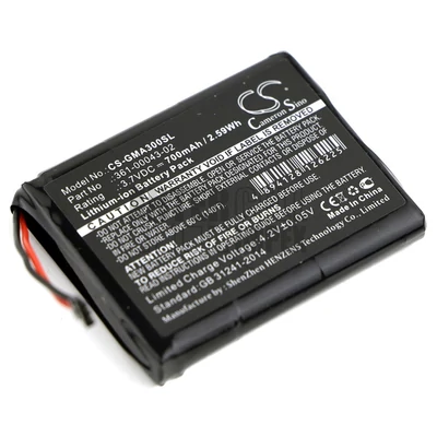 Garmin 010-01690-00 Approach G30 series 361-00043-02 3.7V Li-ion 700mAh / 2.59Wh GPS akkumulátor utángyártott