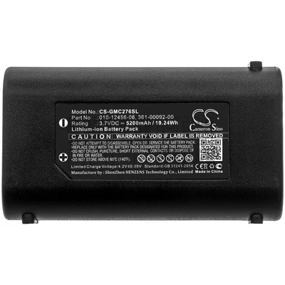 Garmin GPSMAP 276Cx series 010-12456-06 361-00092-00 3.7V Li-ion 5200mAh / 19.24Wh GPS akkumulátor utángyártott