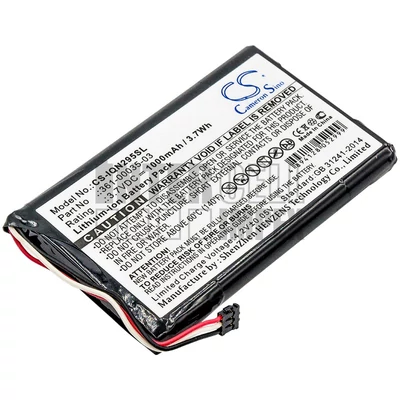 Garmin 010-01316-00 A3AVDG03 Nuvi 2405 LT 2447 LMT LT 2455 LMT LT 2457 LMT LT 2495LMT 2505 2505LT 2547 LMT 2555LMT 2555LT 2557 2597 2789 2789 LMT 7" series 361-00035-03 361-00035-07 3.7V Li-ion 1000mAh / 3.70Wh GPS akkumulátor utángyártott