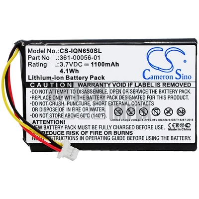 Garmin 010-01211-01 Nuvi 53 53LMT 65 65LM 65LM 6" series 361-00056-01 3.7V Li-ion 1100mAh / 4.07Wh GPS akkumulátor utángyártott