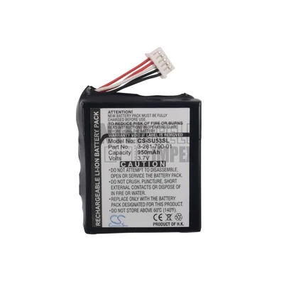 Sony NVD-U01N NV-U50 NV-U50T NV-U51T NV-U53 NV-U53T series 3-281-790-01 3.7V 950mAh Li-ion GPS akkumulátor utángyártott