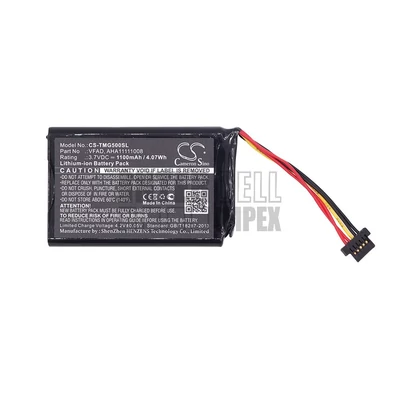 TomTom 4FL50 4FL60 Go 5000 5100 6000 6100 6200 Pro 5250 PRO TRUCK 5250 series AHA11111008 VF6P VFAD 3.7V Li-ion 1100mAh/4.07Wh GPS akkumulátor utángyártott