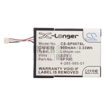Sony PSP E1000 E1002 E1004 E1008 Pulse Wireless Headset 7.1 series 4-285-985-01 SP70C 3.7V 900mAh 3.33Wh Li-Ion játékkonzol akkumulátor utángyártott