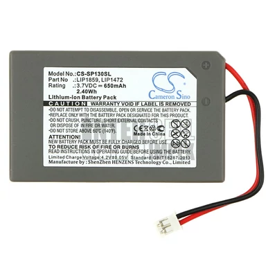 Sony PlayStation PS3 SIXAXIS CECHZC1E CECHZC1H CECHZC1J CECHZC1U series LIP1472 LIP1859 3.7V 650mAh 2.40Wh Li-Ion játékkonzol akkumulátor utángyártott